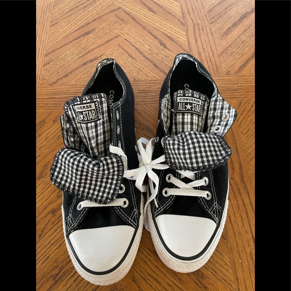 Converse Double Tongue Low Tops Size 11